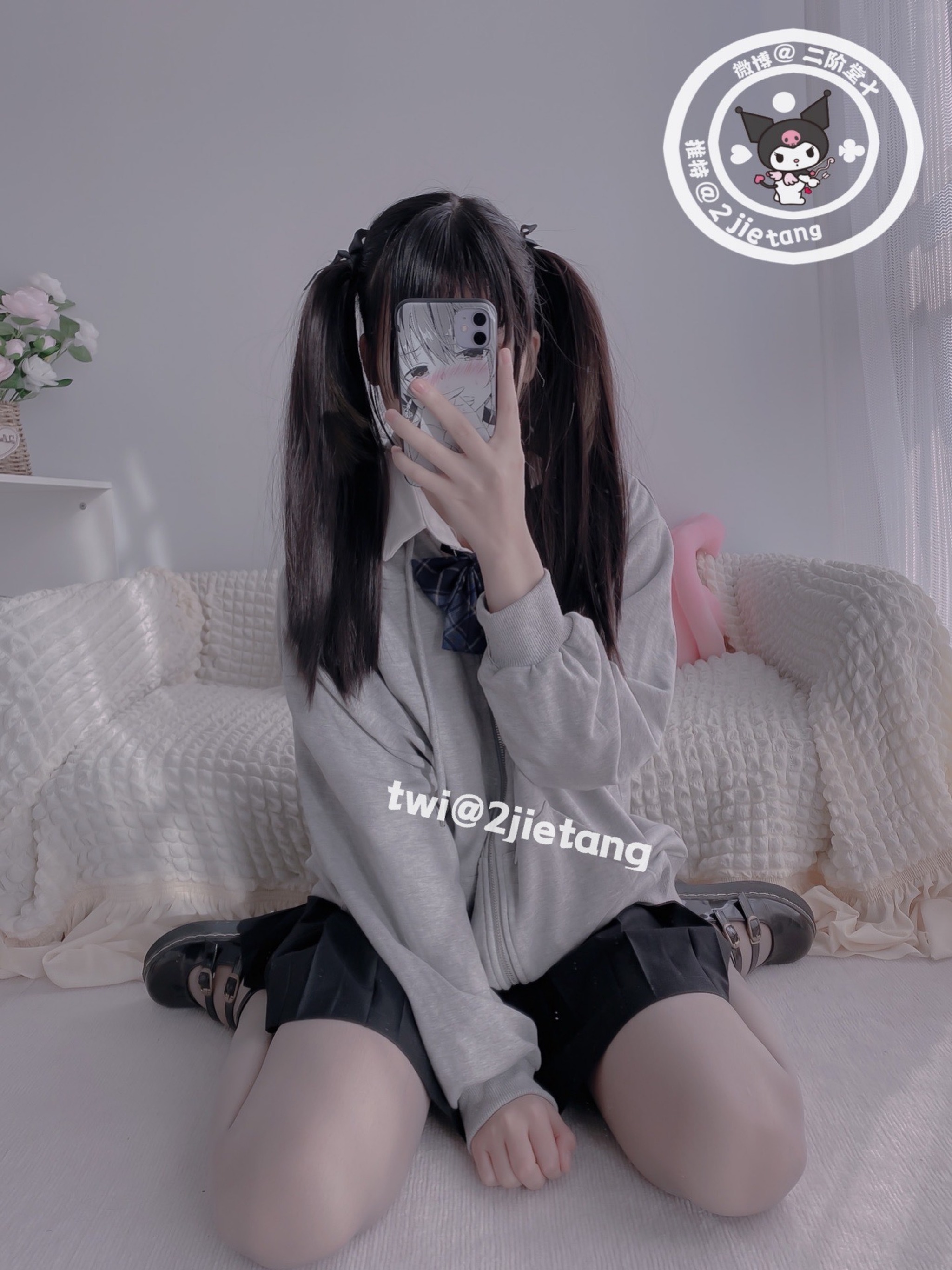图片[1]-二阶堂 (宅绘子) – NO.019 灰色外套[105P]-XikXak